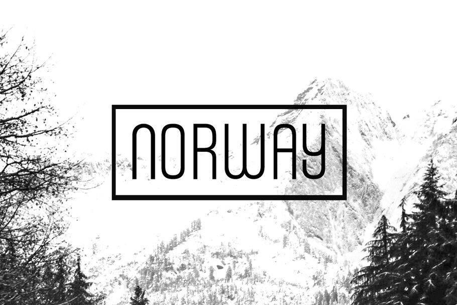 폰트 Norway